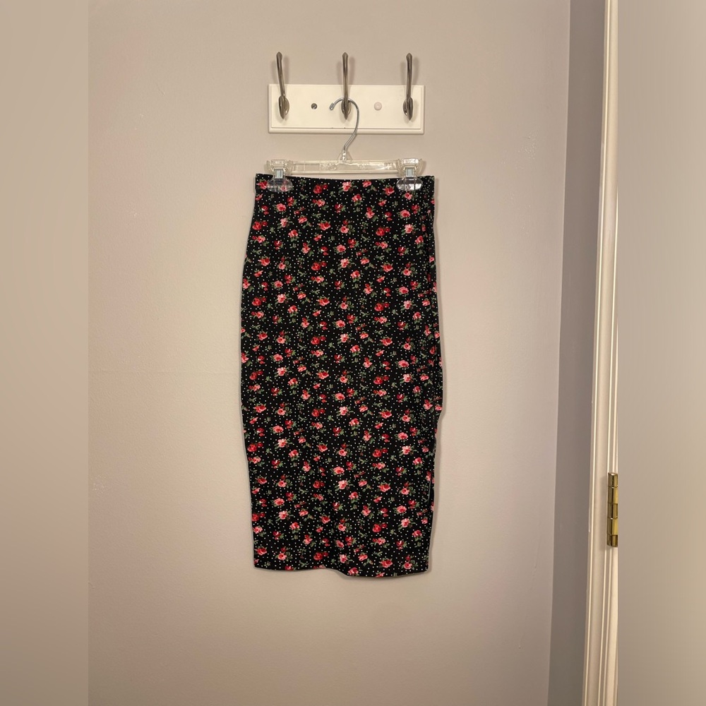 Floral Midi Skirt